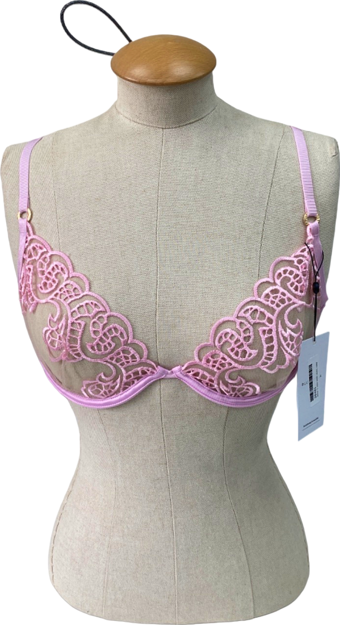 image of Bluebella Pink Cecily Wired Bra Pirouette Pink/Sheer UK 32DD