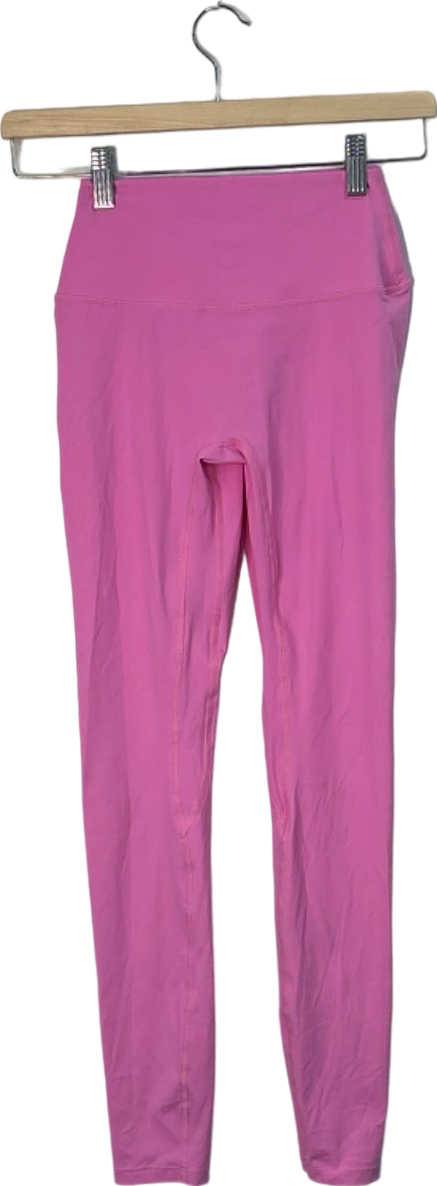 image of CSB Pink High-Waist Ruched Leggings Small