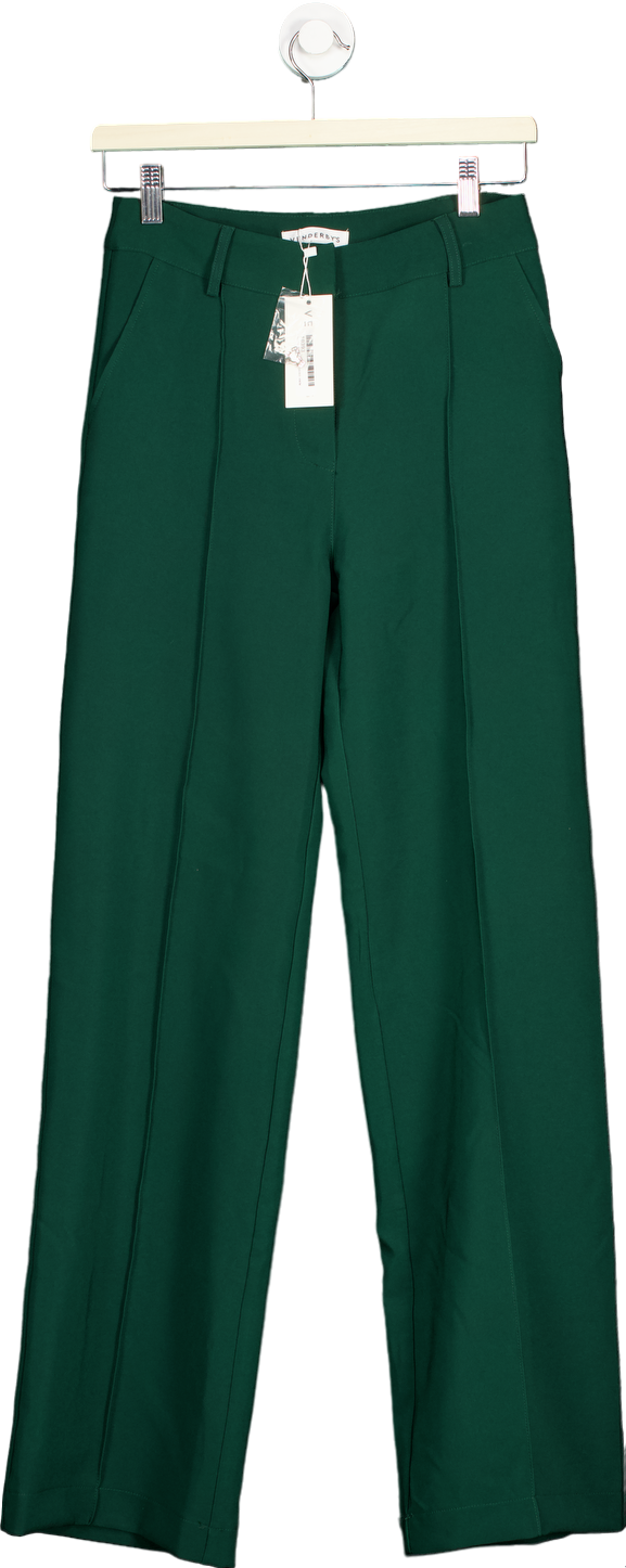 image of Venderby’s Green Wide-Leg Trousers UK S