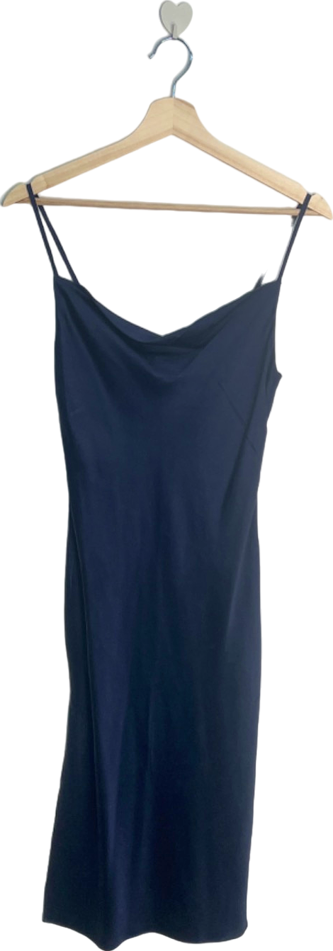 image of Revolve Navy Blue Midi Slip Dress UK 8