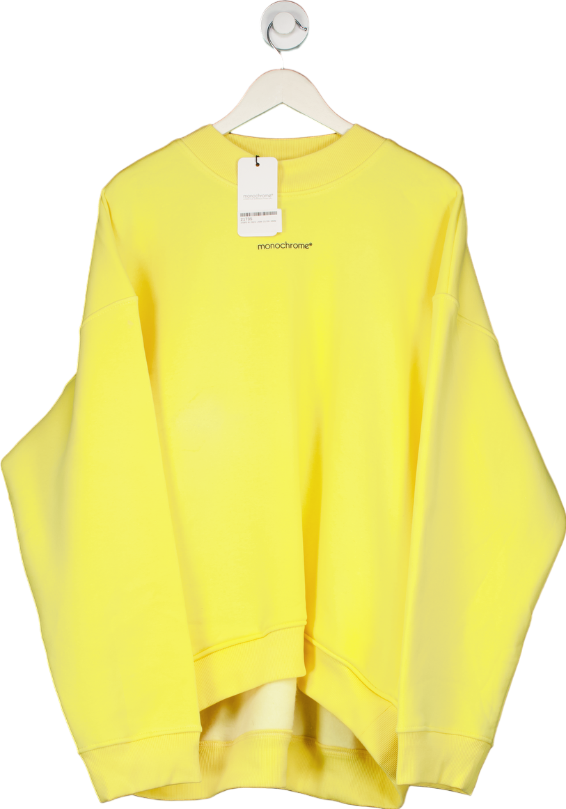 image of Monochrome Yellow Oversize Sweatshirt UK Onesize