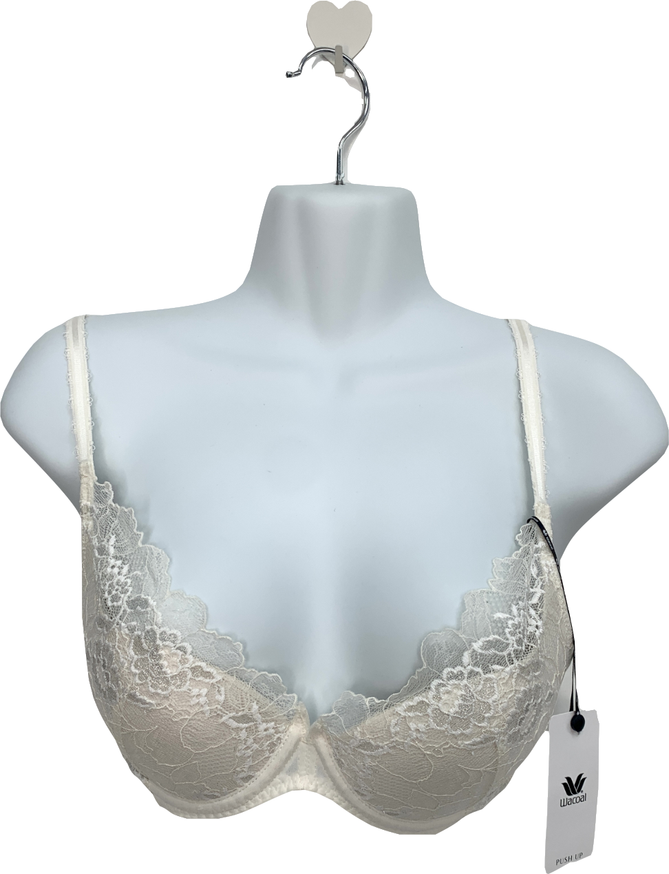 Wacoal Cream Push Up Lace Bra UK 30C