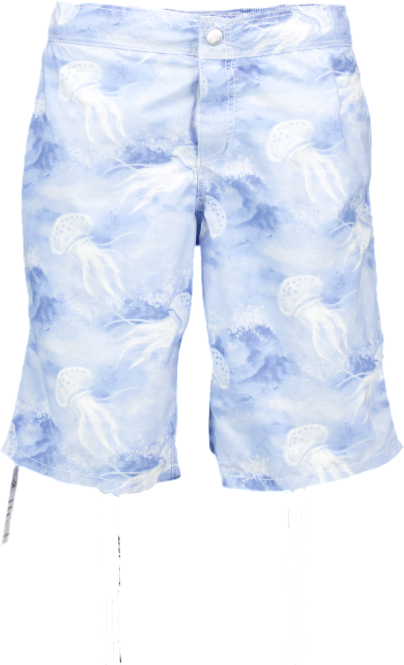 Shorts - Louis Vuitton White & Blue Watercolor Monogram Swim em 2023