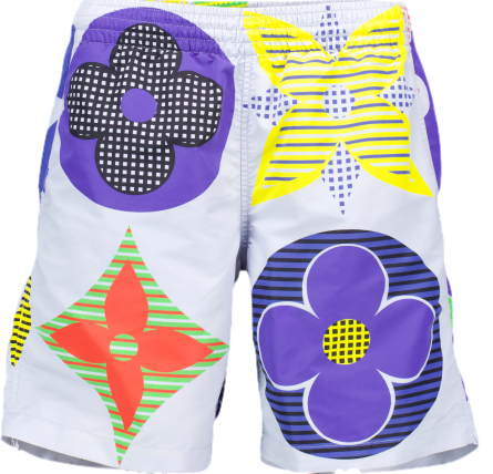 Multicolor Monogram Board Shorts