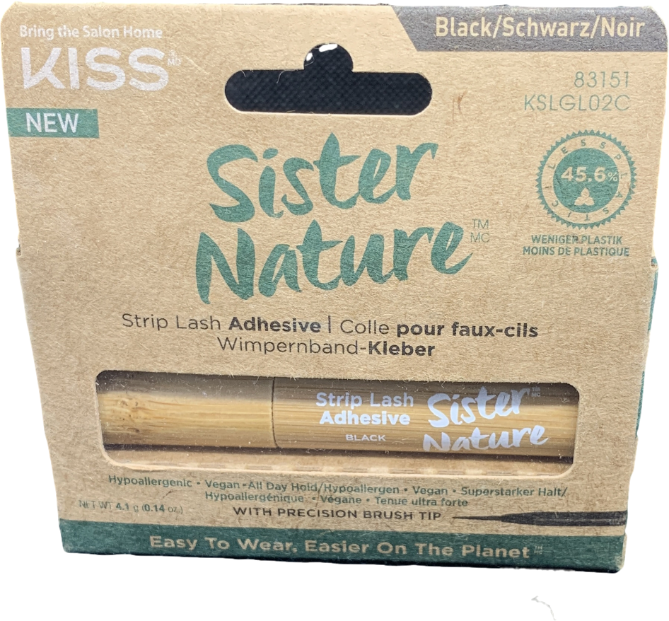 KISS Sister Nature Strip Lash Adhesive, Clear, Net Wt. 4.1g (0.14 oz.) –  KISS USA