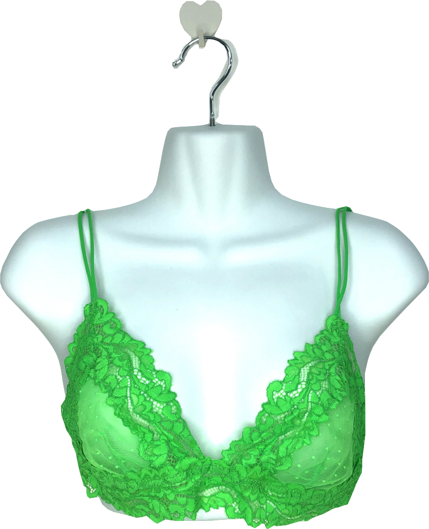 Savage X Cotton Jersey Bralette in Green