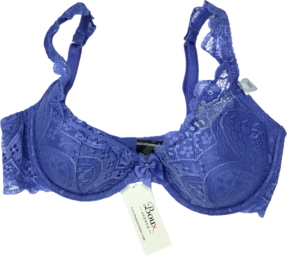 elomi Blue Plunge Bra UK 38J