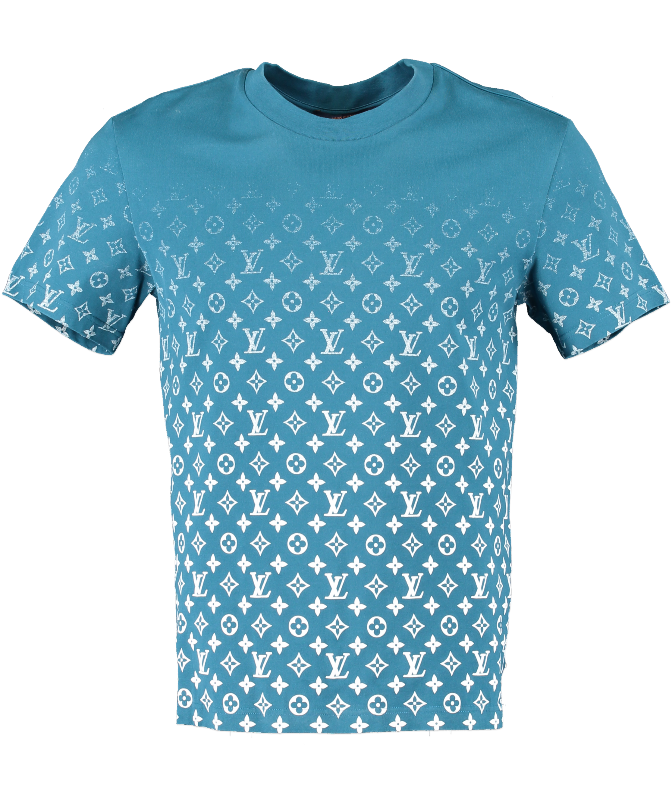 Louis Vuitton Blue & White Gradient Monogram T-Shirt