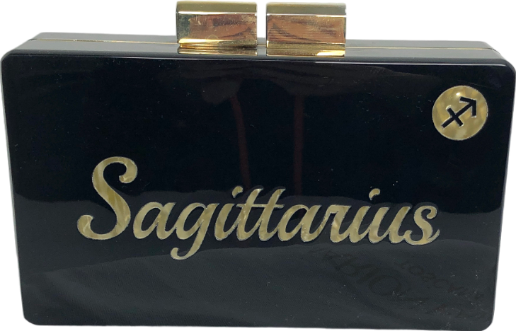 image of Urania Gazelli Black Saggitarius Zodiac Box Clutch bag