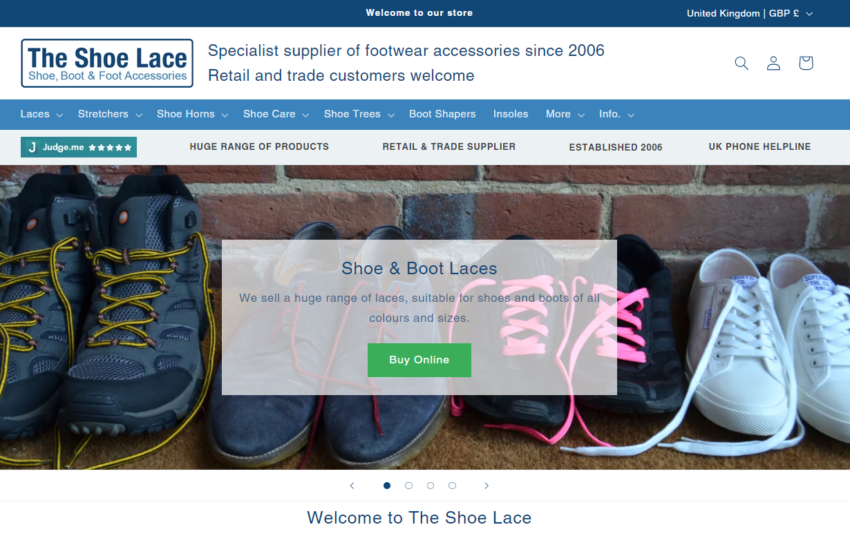 The Shoe Lace web site