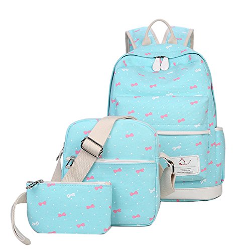 Moonwind Polka Dot 3pcs Kids Book Bag School Backpack Handbag Purse Gi ...