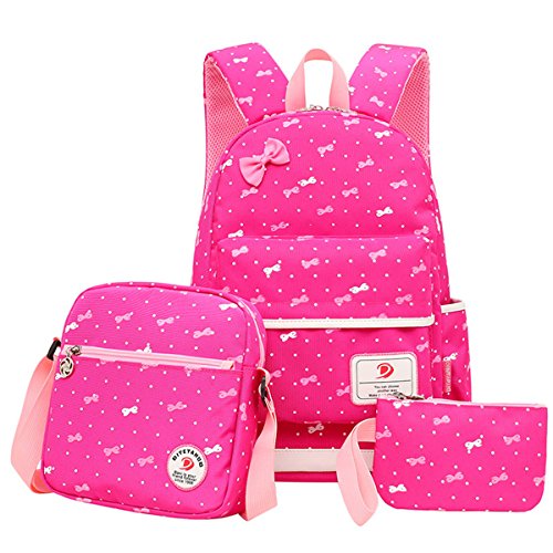 Moonwind Polka Dot 3pcs Kids Book Bag School Backpack Handbag Purse Gi ...