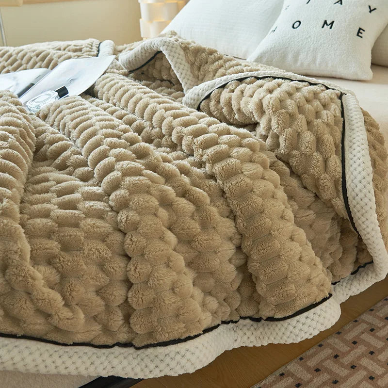 Multi-function Plush Throw Blanket