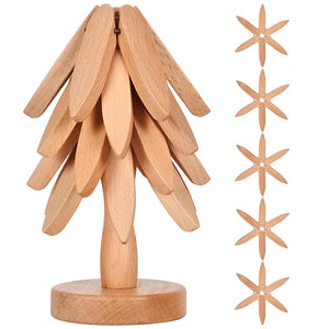 Wooden Tree Shape Pot Coasters - DST Fulfillment