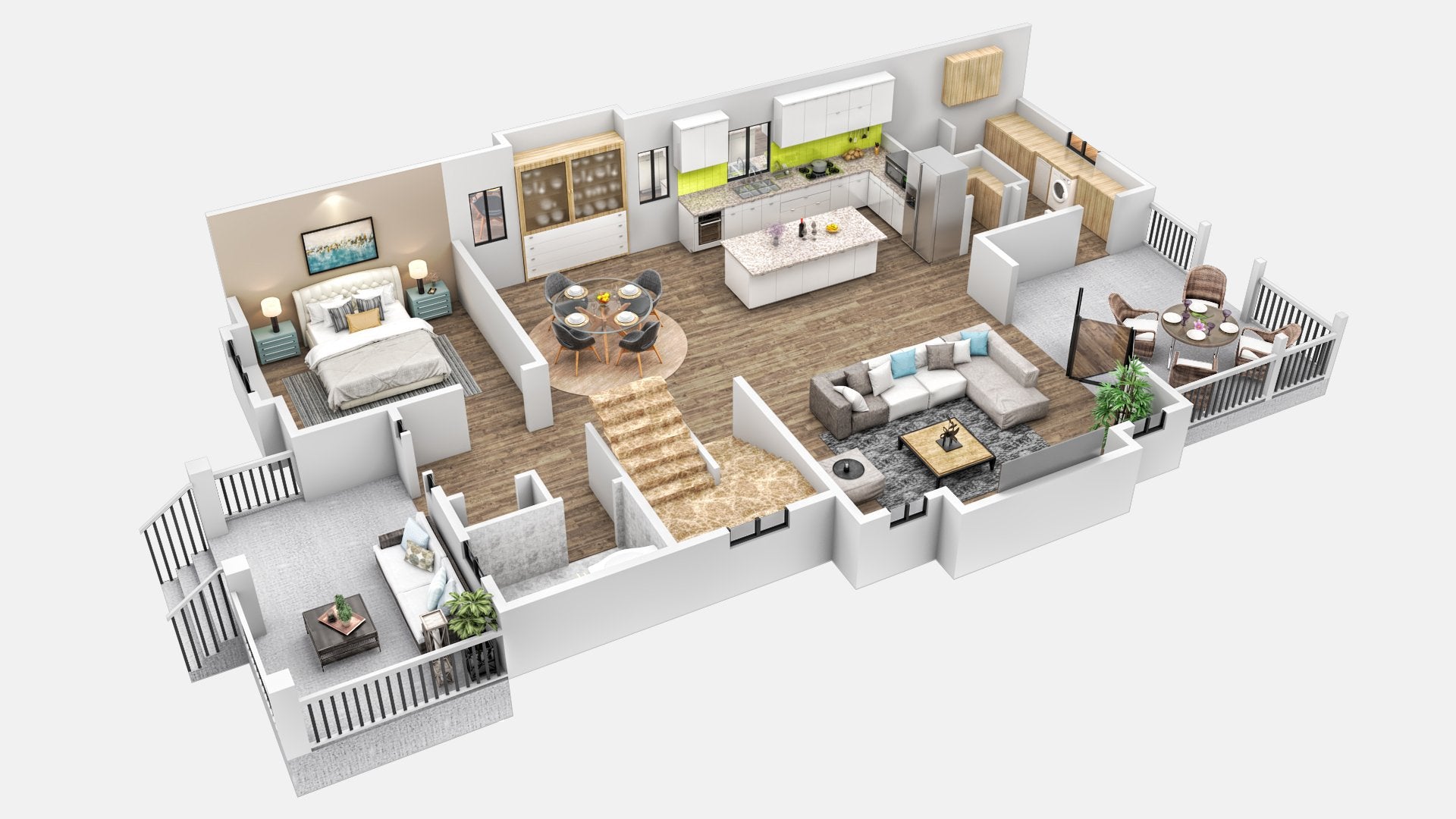 3D Floor Plan Rendering Services Halo Renders