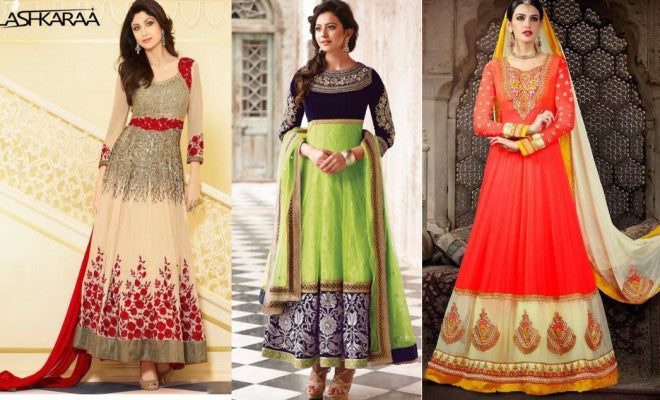 designer wear anarkali suits