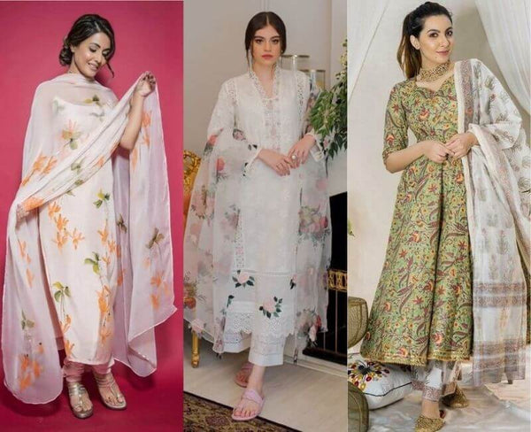 Floral Printed Salwar Suit Design
