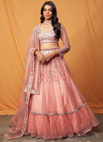 Baby Pink Designer Fancy Party Wear Lehenga Choli – Purple Mist Apparel