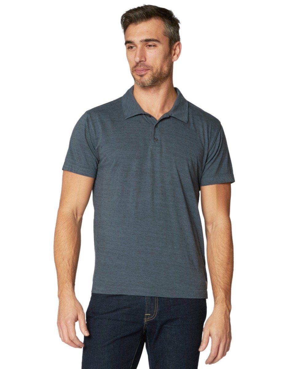 Tulie Short Sleeve Polo – Agave Denim