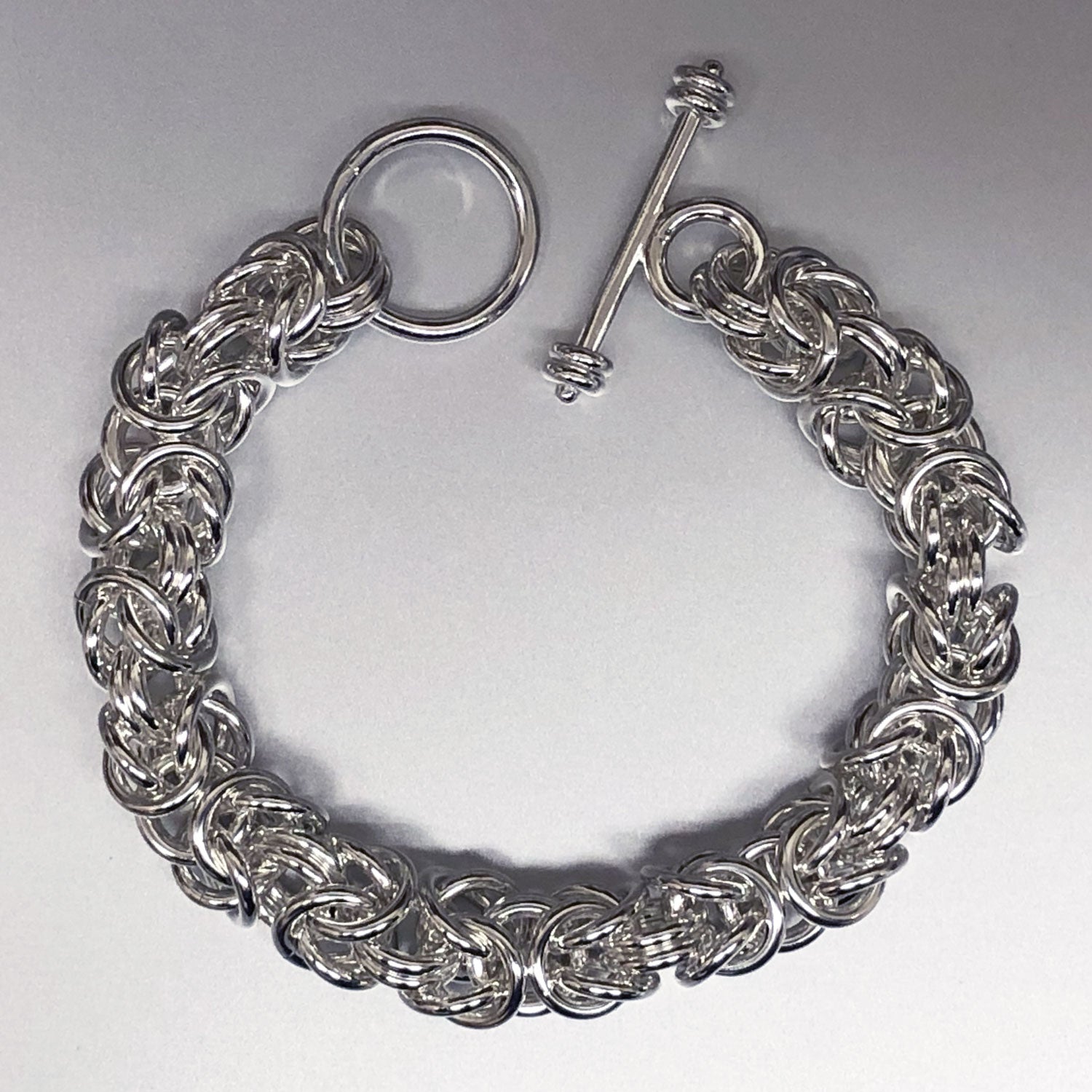 大特価！ ~ Silver US Vintage Deco Art Taxco Silver DNA Bracelet