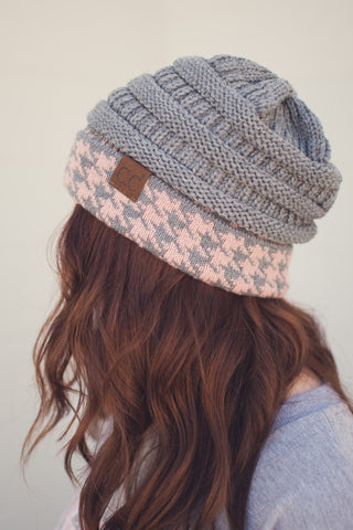 CC Houndstooth Beanie