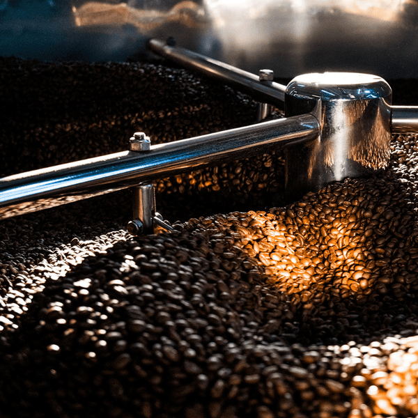 Torréfacteur avec des grains de café