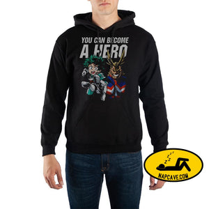 my hero academia pullover hoodie