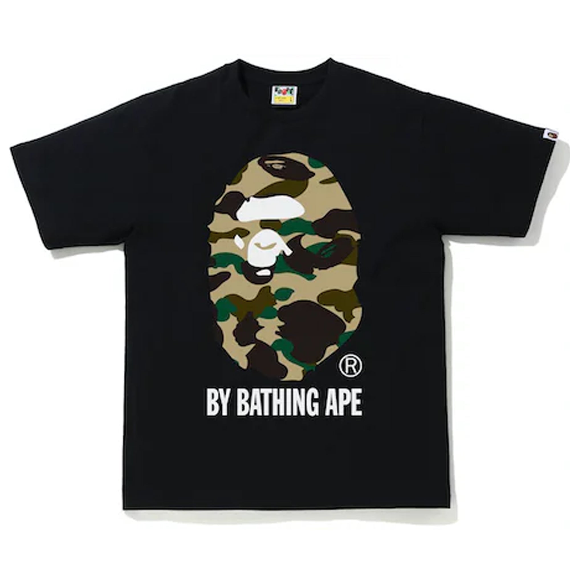 BAPE 1st Camo Big Ape Head Tee Black/Yellow