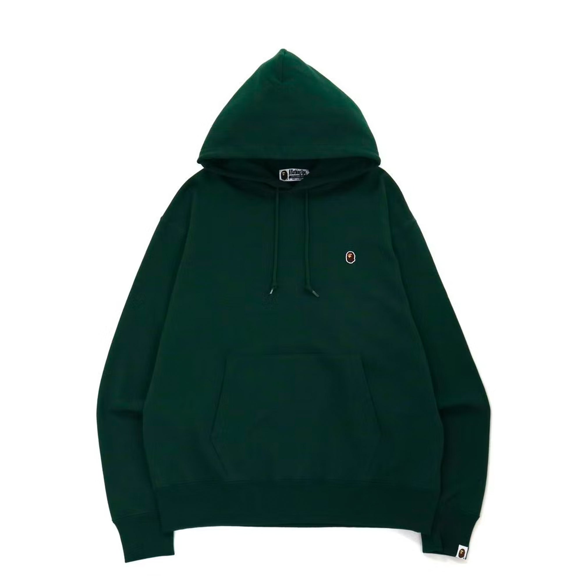 BAPE Ape Head One Point Relaxed Fit Pullover Hoodie Black – PLUS