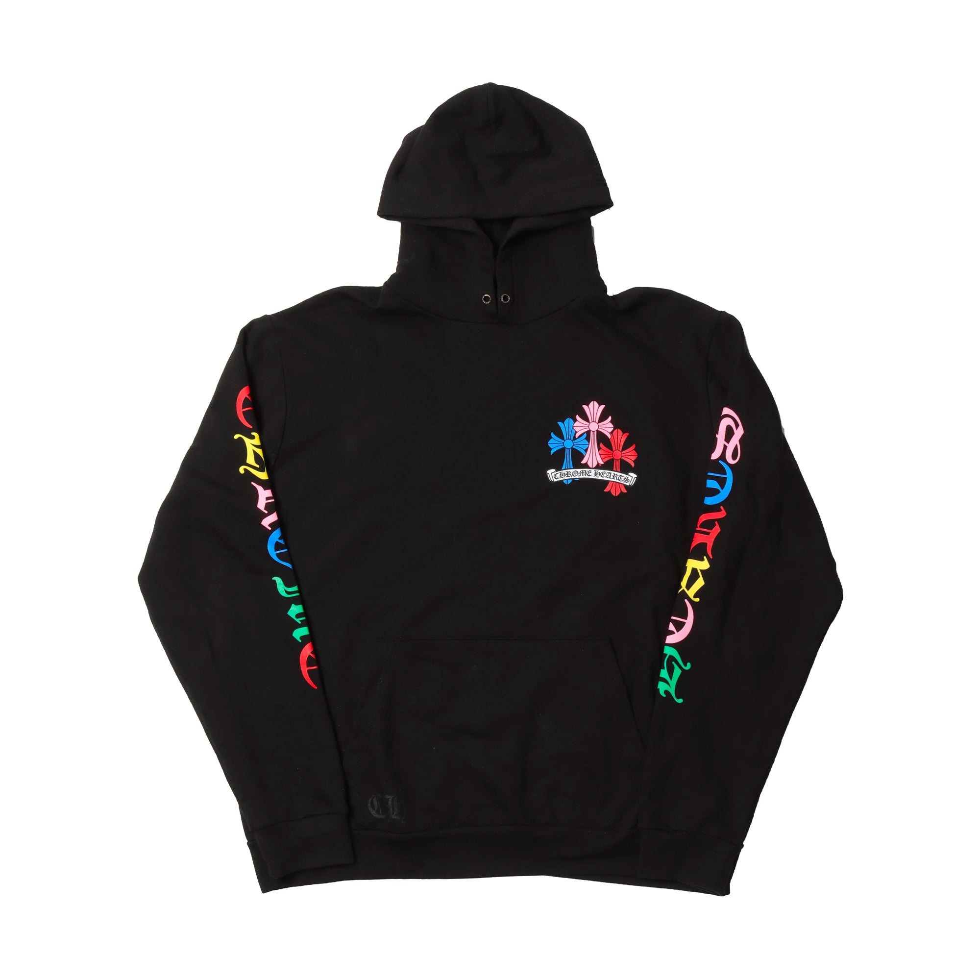 Chrome Hearts Multi Color Cross Cemetery Hoodie Black | PLUS