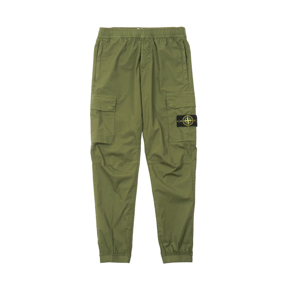 Stone Island Stretch Cotton Tela Paracadute Bellows Cargo Pant Black |