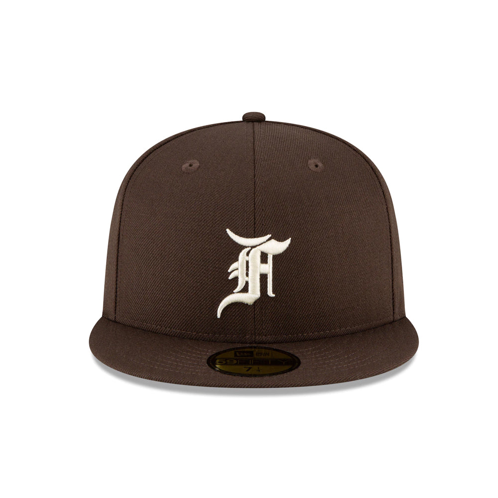 Fear of God Essentials New Era Fitted Cap (FW20) Brown/White