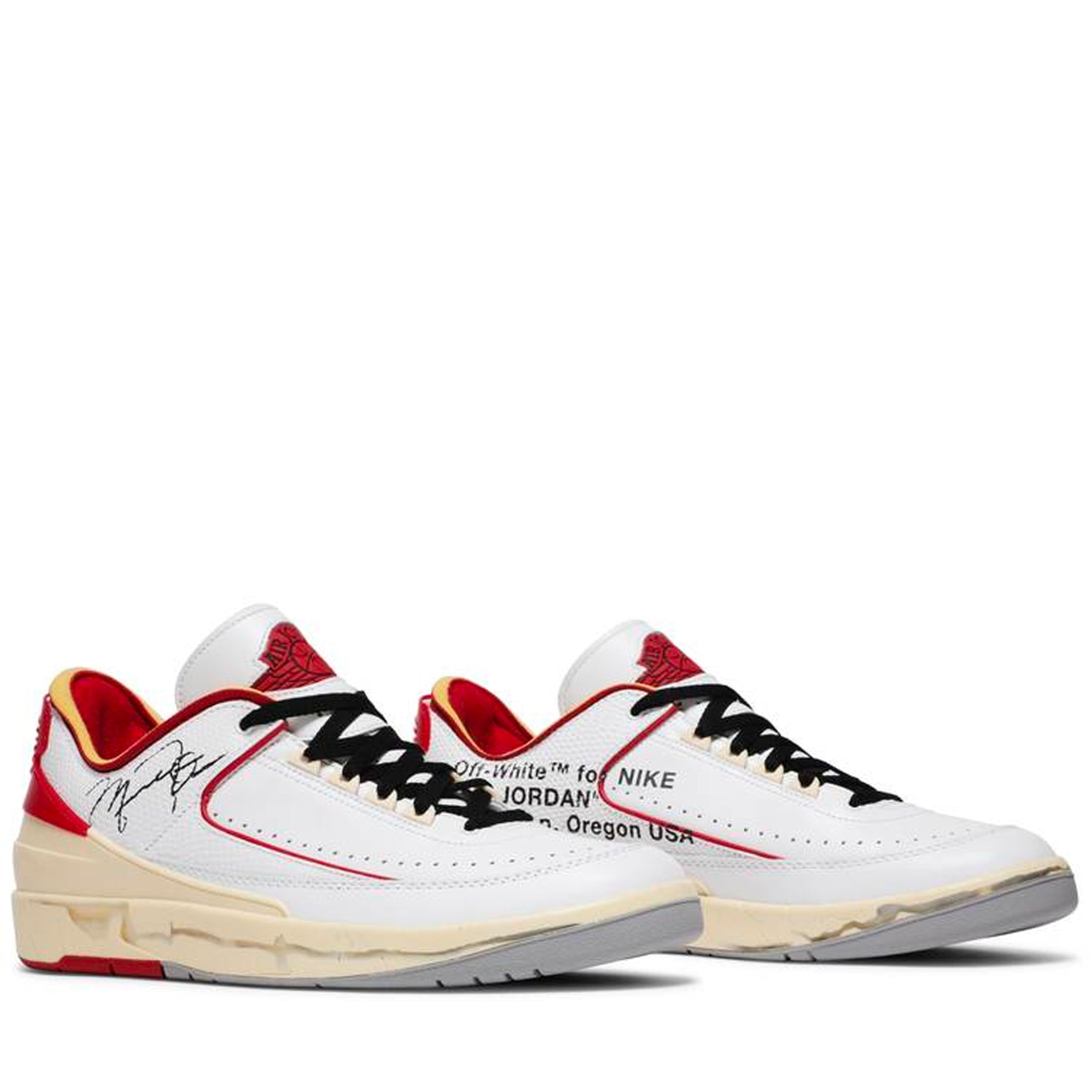 Jordan 2 Retro Low SP Off-White White Red | PLUS