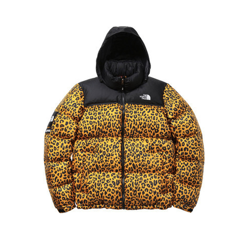 north face leopard yellow