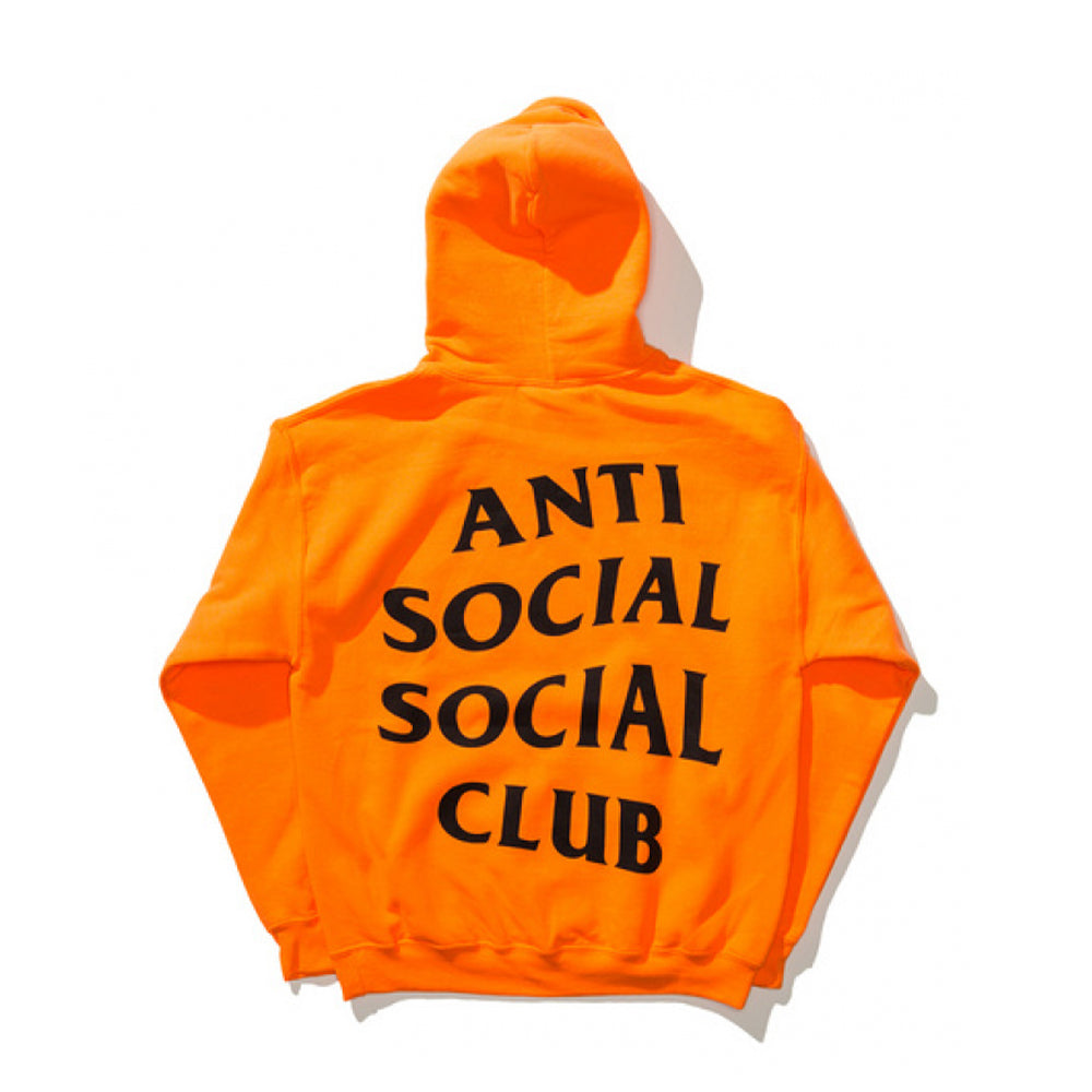 orange anti social social club hoodie