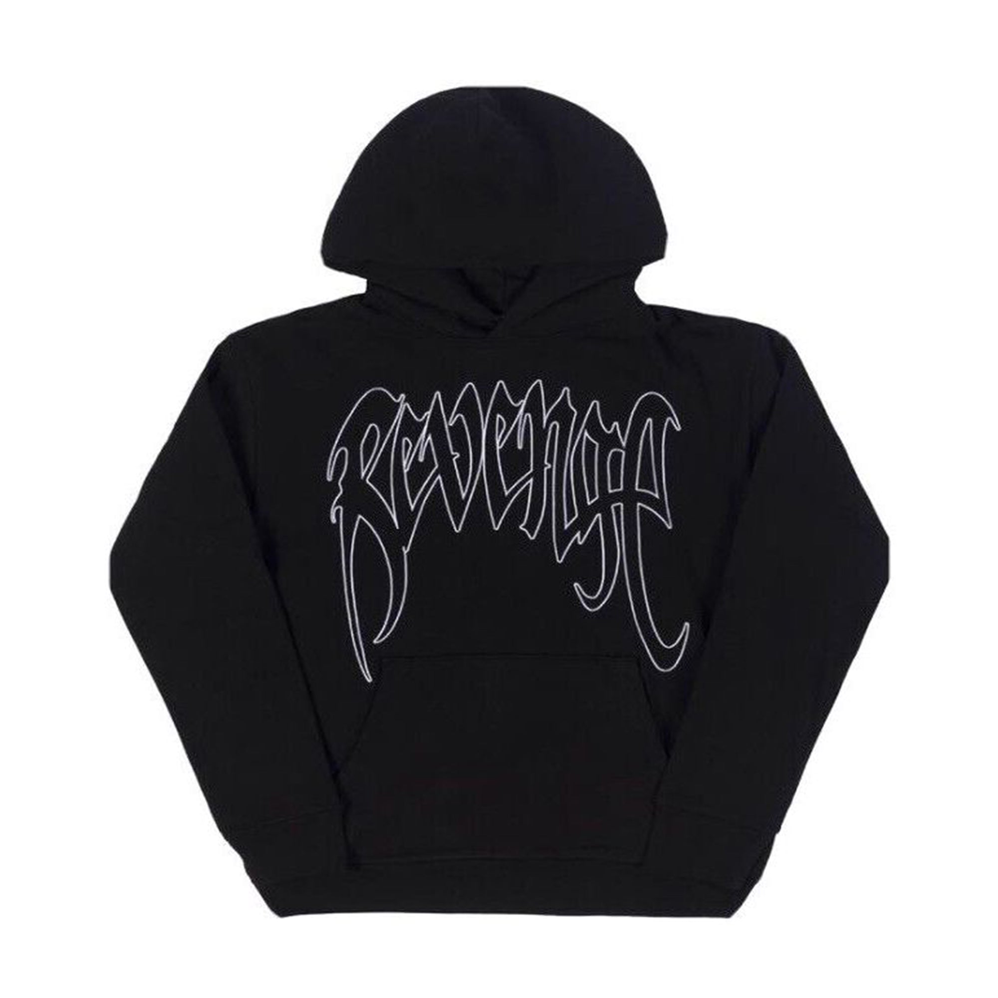 Revenge Outline Arch Logo Hoodie Black – PLUS