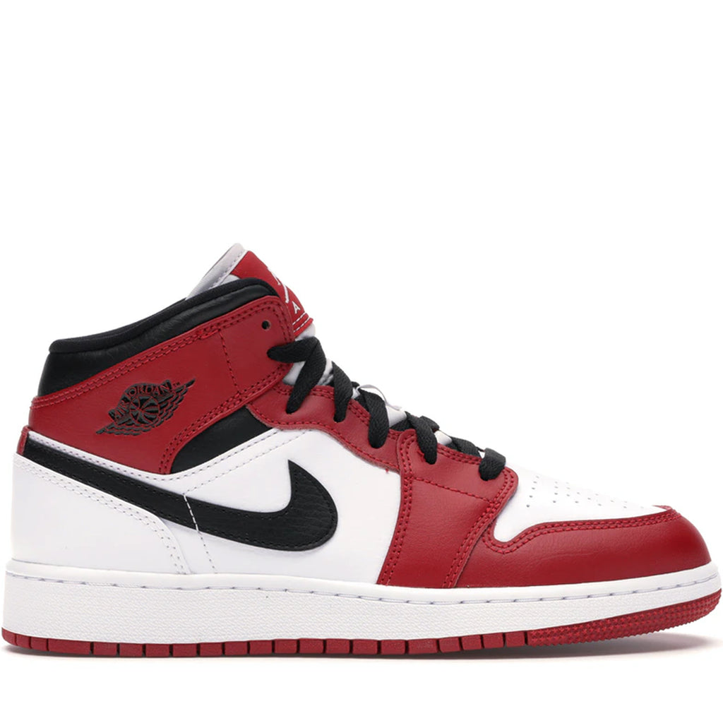 Jordan 1 Mid Chicago White Heel (GS) – Plus