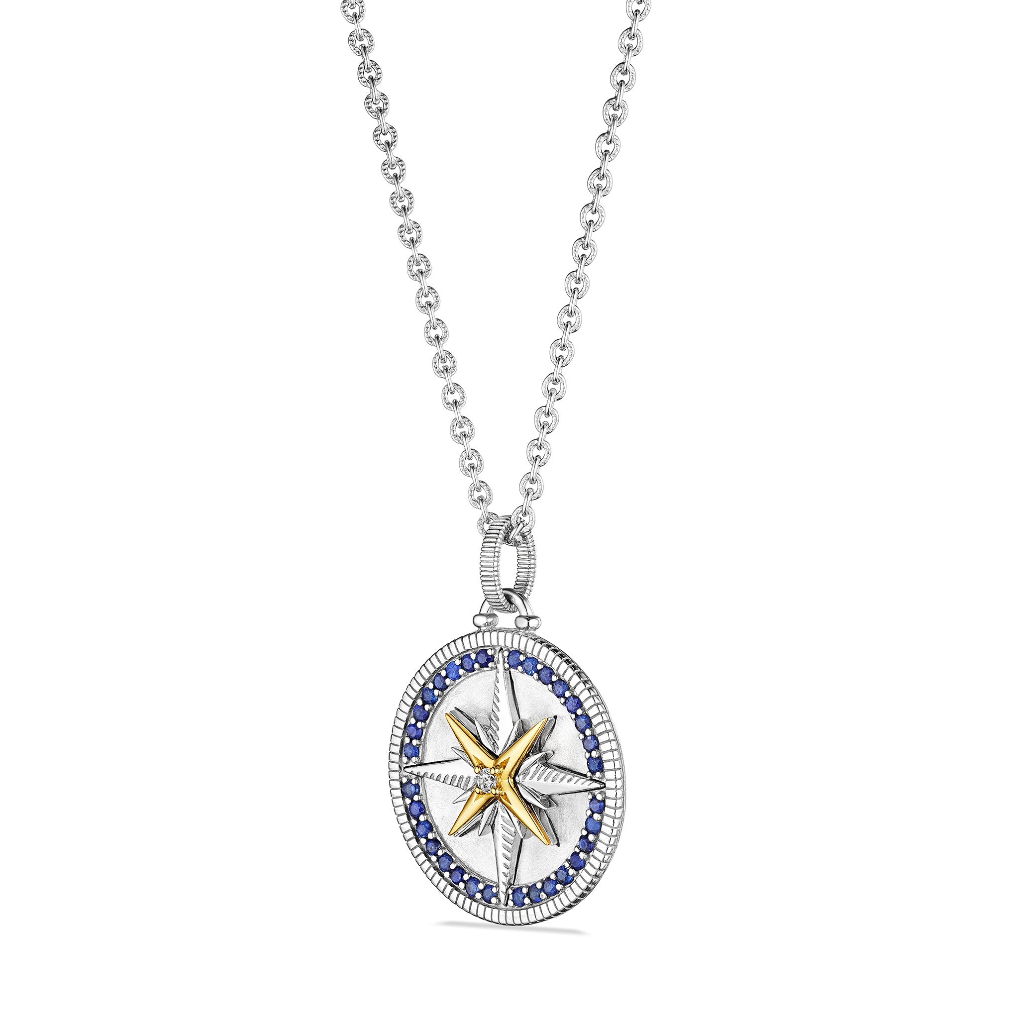 Rhombus Crescent Star Pendant - Jewelry Making Supplies - 3118