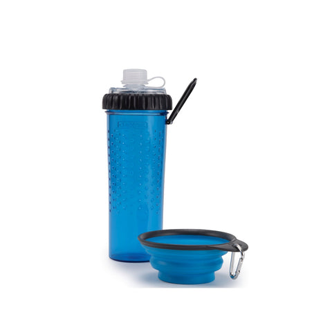 blue paws Dog Water Bottle with Clip