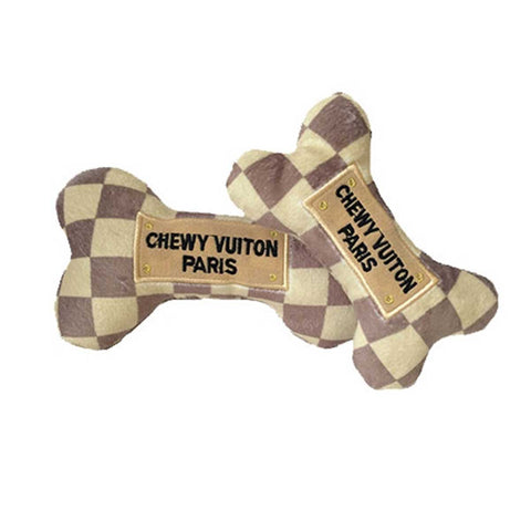 Luxury Paws: Parody Chewy Vuiton Designer Plush Dog Toys – Haute