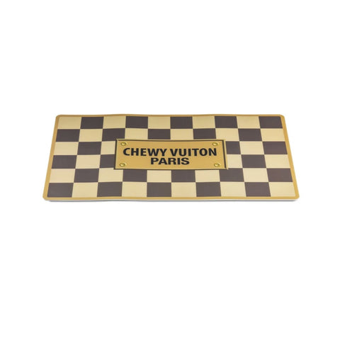 Chewy Vuitton Bone Dog Toy - Black Monogram – A Little Happy