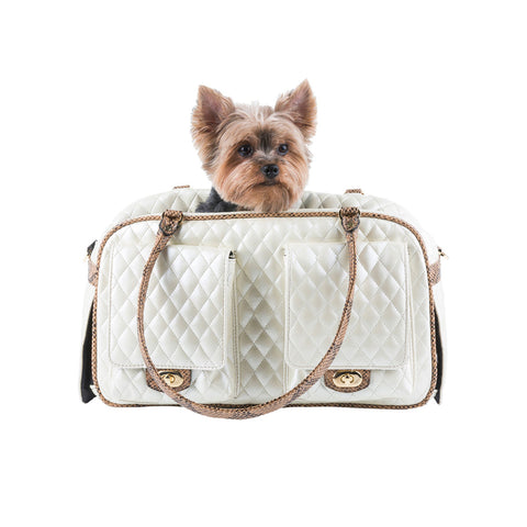 Adriene's Choice Luxury Pet Carrier, Puppy Small Dog Carrier, Cat Carrier Bag, Waterproof Premium PU Leather Carrying Handbag