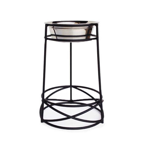 Regal Elevated Single Dog Bowl, Wrought Iron Stand. Small to Large
