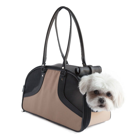 Adriene's Choice Luxury Pet Carrier, Puppy Small Dog Carrier, Cat Carrier Bag, Waterproof Premium PU Leather Carrying Handbag