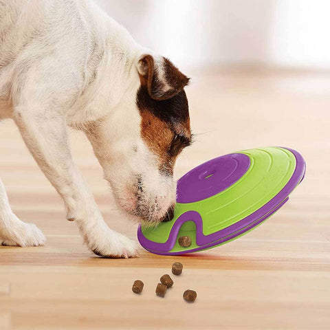 Outward Hound Nina Ottosson Treat Tumble Blue Interactive Treat-Dispen -  Four Black Paws