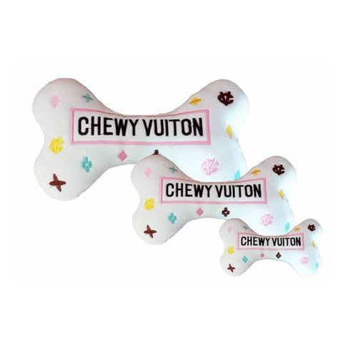 Chewy Vuiton Chic: Parody Designer Plush Dog Toys for Stylish Pups