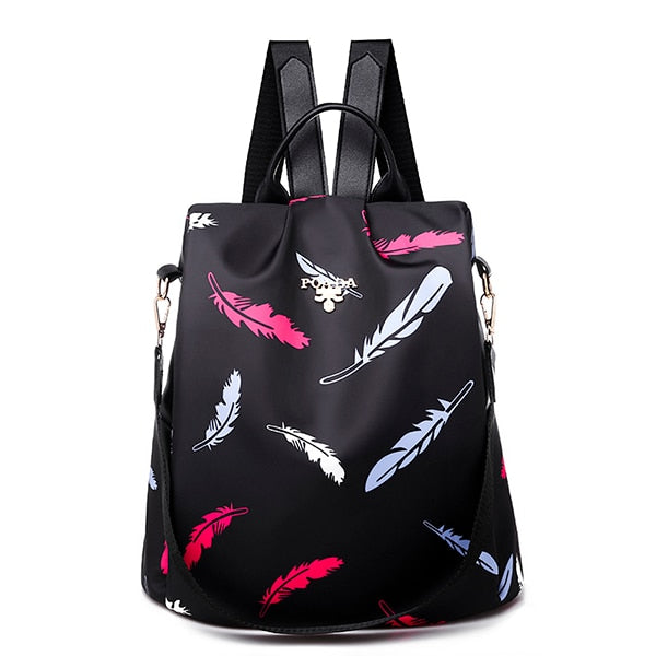 Waterproof Oxford Women Backpack Fashion Anti-theft Women Backpacks Print School Bag High Quality La