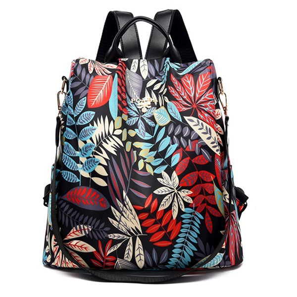 Waterproof Oxford Women Backpack Fashion Anti-theft Women Backpacks Print School Bag High Quality La