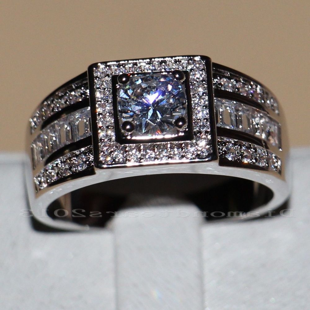 White Gold Cubic Zircon Ring