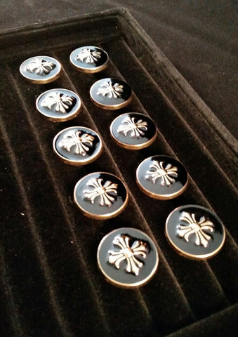 large metal coat buttons